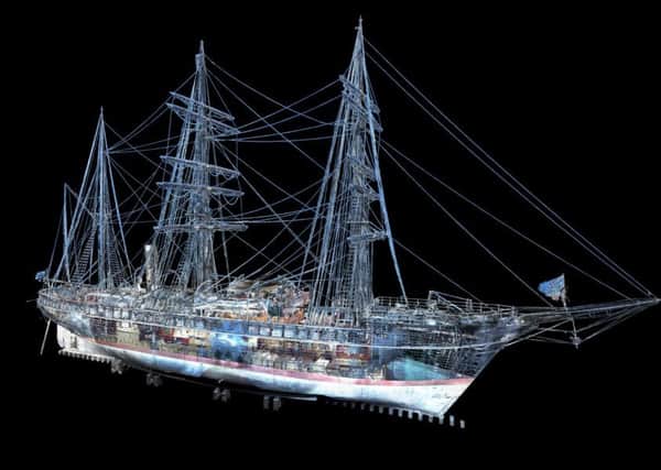 A Digital scan of Discovery, which Dundee Heritage Trust has produced by adopting the latest gaming technology to create a 3D virtual tour. Picture: Contributed