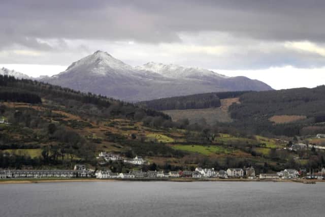 Lamlash, Arran, with Goat Fell in the distance. Picture: Donald MacLeod