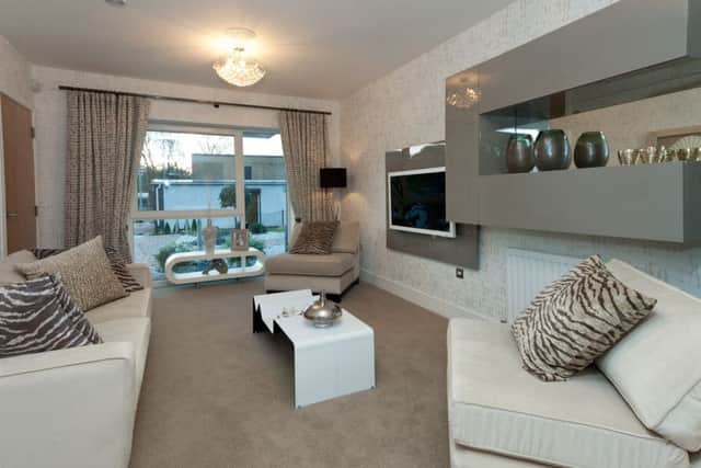 Miller homes showhome lounge