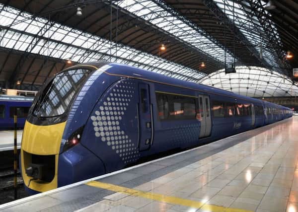 Unions and management are in dispute over whether new trains on the Edinburgh-Glasgow line will be one-man operated. Picture: Contributed