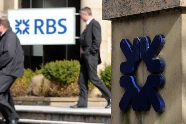 Shares in state-backed Royal Bank of Scotland survived a choppy session. Picture: Lisa Ferguson