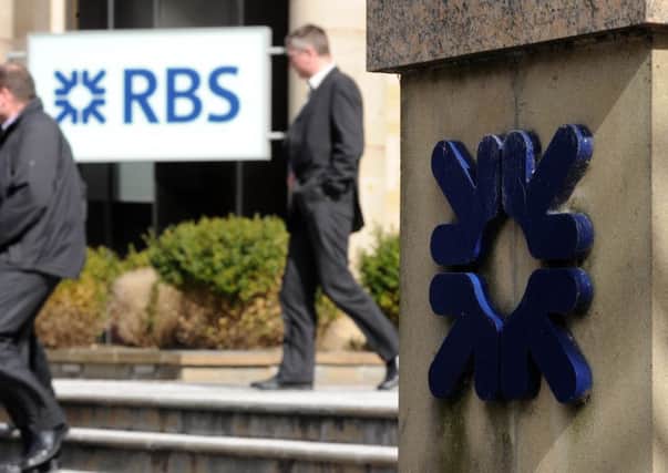 Shares in state-backed Royal Bank of Scotland survived a choppy session. Picture: Lisa Ferguson
