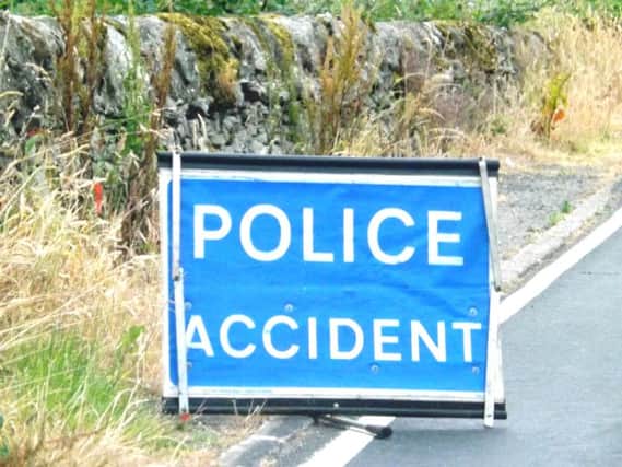 The incident took place on the A710 at the entrance to Ardwall Mains, New Abbey, Dumfries. Picture: TSPL