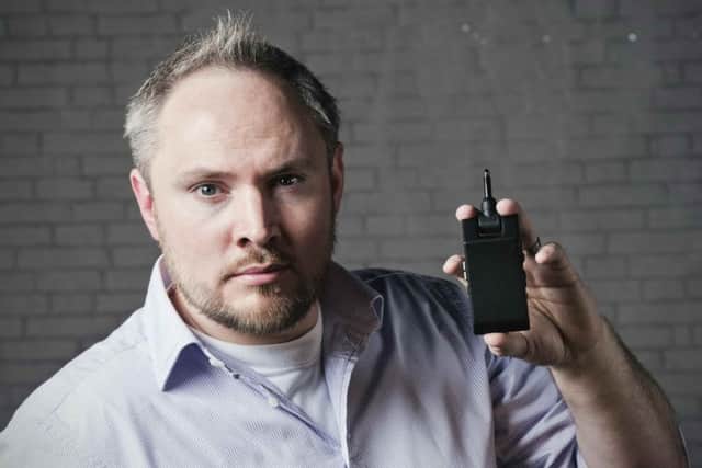 Ingenious  Audio chief executive John Crawford with Jack. Picture: Contributed