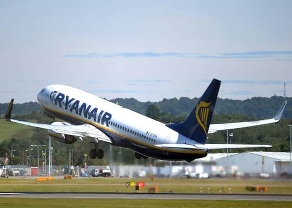 Ryanair planes carried 10.1m passengers last month, running 95 per cent full. Picture: Neil Hanna