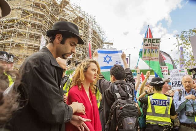 The controversial boycott of two Israeli shows sparked a number of protests at last year's Edinburgh Festival Fringe. Picture: Malcolm McCurrach