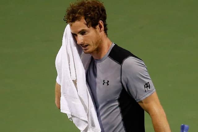 Andy Murray was beaten in three sets by his Russian opponent. Picture: Getty