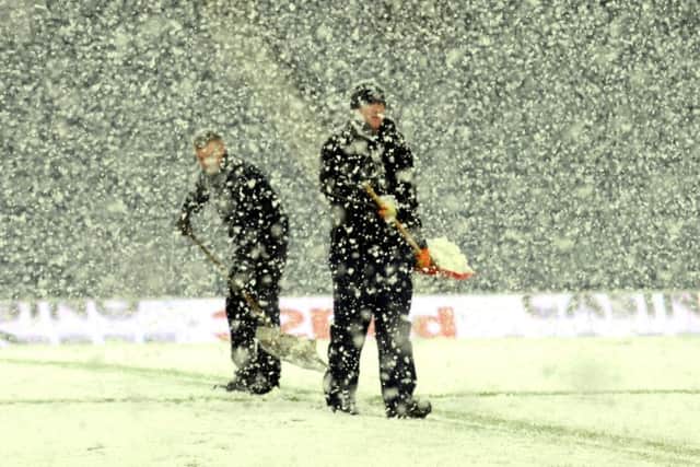 The case for summer football was strengthened in January earlier this year by the abandoned match between Rangers and Hearts. Picture: Lisa Ferguson