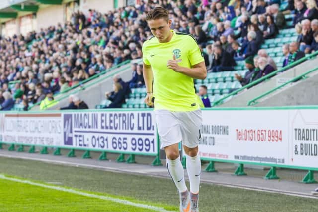 Scott Allan was cheered by Hibs fans despite his desire to move to rivals Rangers. Picture: SNS