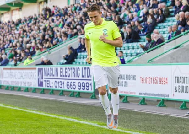Scott Allan was cheered by Hibs fans despite his desire to move to rivals Rangers. Picture: SNS