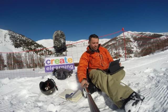 Mark Taggart demonstrates training can take place in any environment