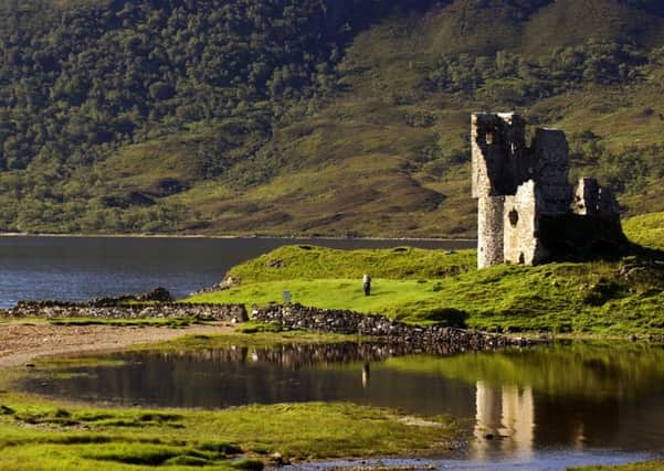 The ruins of 
Ardvreck Castle on the NC500. 

Picture: TSPL