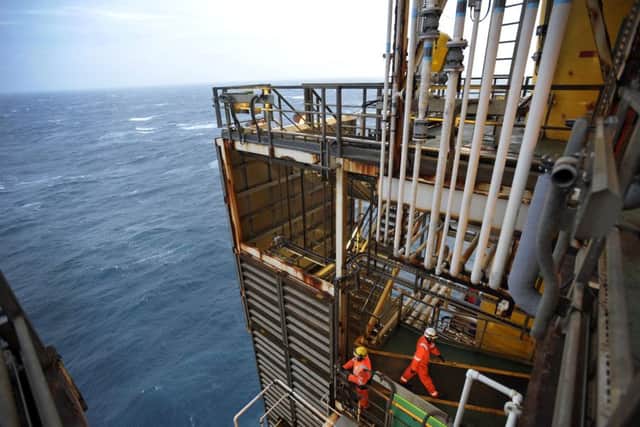 An oil platform in the North Sea. Picture: Getty