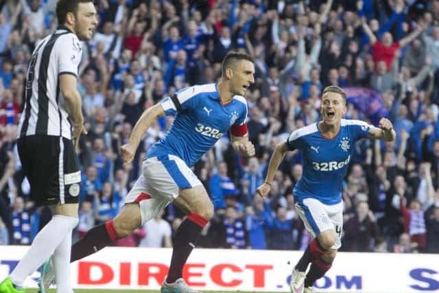 Lee Wallace was on target twice. Picture: PA