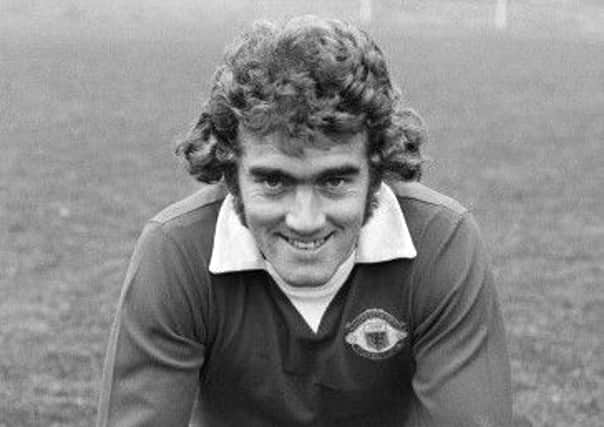Man of many clubs  and goals  Ted McDougall as a Manchester United player. Picture: Getty