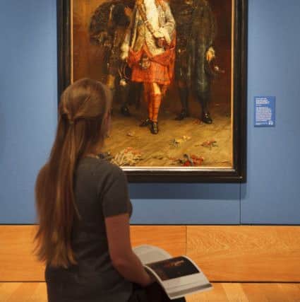 Prince Charlie entering the Ballroom at Holyrood House by John Pettie. Picture: Toby Williams