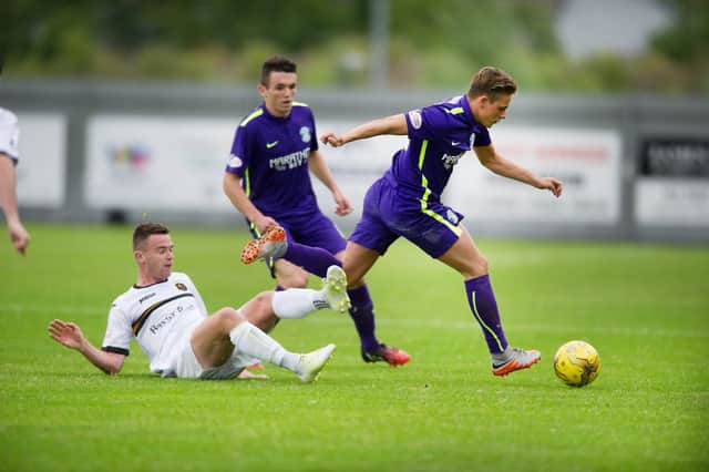 Scott Allan made little impact for an inept Hibs team that failed to get the better of part-time Dumbarton. Picture: John Devlin