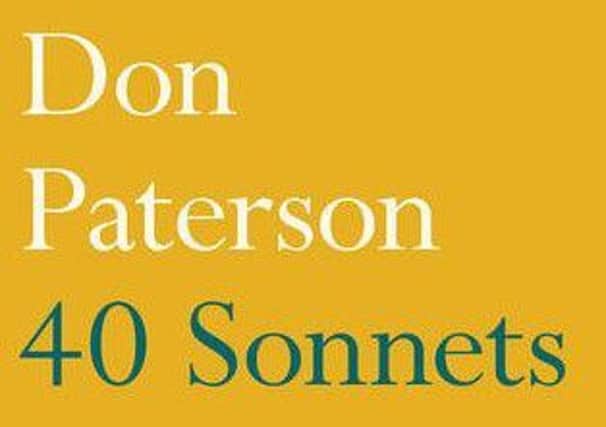 40 Sonnets by Don Paterson