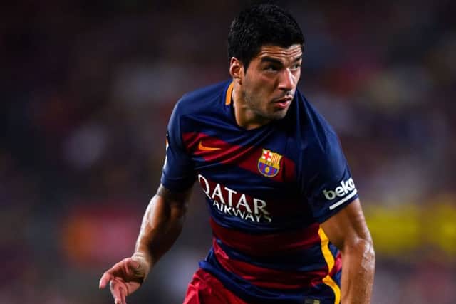 Barca will look to Luis Suarez tonight against Unai Emery's Sevilla in the Super Cup clash in Tbilisi. Picture: Getty