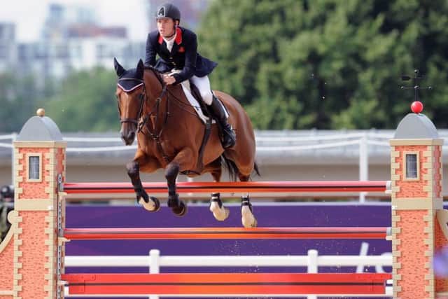 Scott Brash and Hello Sanctos in action at Greenwich in the 2012 London Olympics. Picture: Ian Rutherford