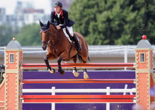 Scott Brash and Hello Sanctos in action at Greenwich in the 2012 London Olympics. Picture: Ian Rutherford