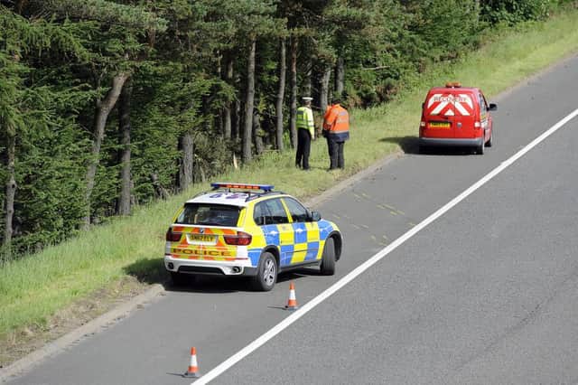Police Scotland failed to investigate a crash on the M9 until three days after it was first reported. Picture: Michael Gillen