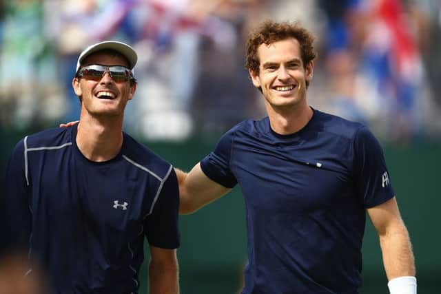Jamie Murray and Andy Murary will play against each other in senior competition for the first time. Picture: Getty Images