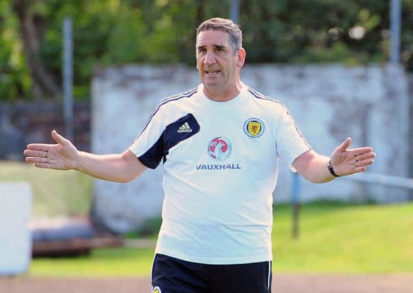Sbragia makes the step up from managing the under-21s. Picture: Gary Hutchison