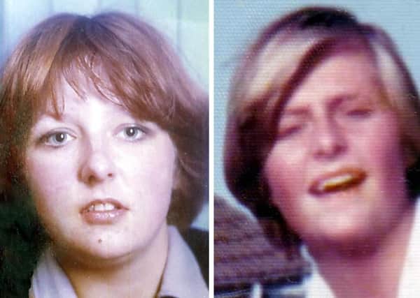 Christine Eadie, left, and Helen Scott, who were murdered by Angus Sinclair in 1977. Picture: PA