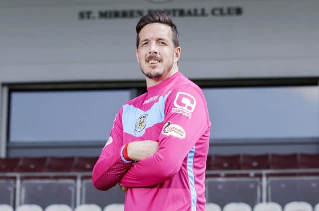 New St Mirren player/coach Jamie Langfield is unveiled to the media. Picture: SNS