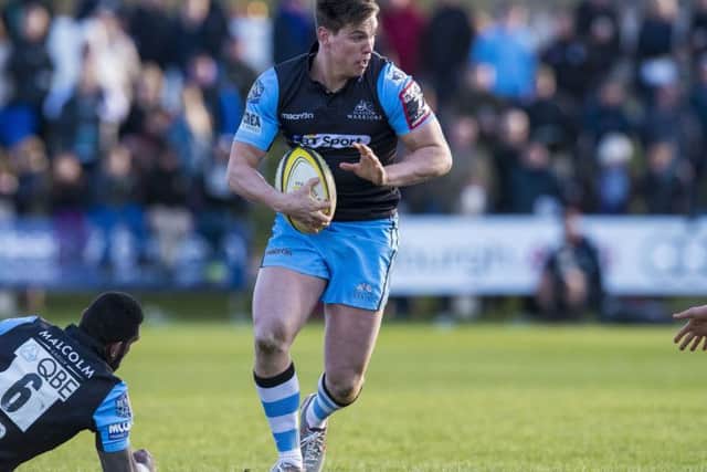 Hugh Blake during one of his rare games for Glasgow. Picture: SNS/SRU