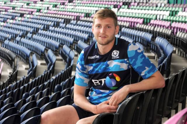 Finn Russell at Murrayfield. Picture: Lisa Ferguson