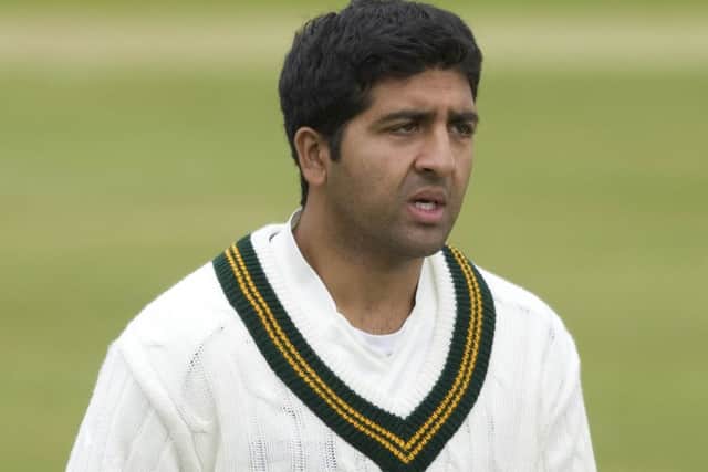 Clydesdale captain Majid Haq claimed 4-15 as he took out Ayrs lower order. Picture: SNS