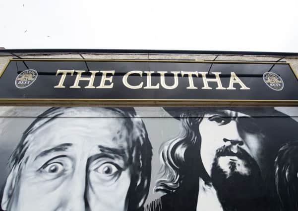 Firefighters tackled the blaze at the newly re-opened Clutha pub. Picture: John Devlin