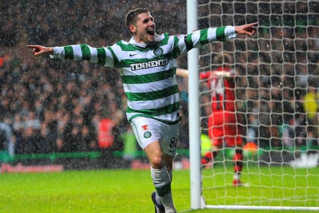 Norwich striker Gary Hooper during his time at Celtic. Picture: Robert Perry