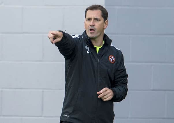 Dundee Utd manager Jackie McNamara during Saturday's loss at Hamilton. Picture: SNS