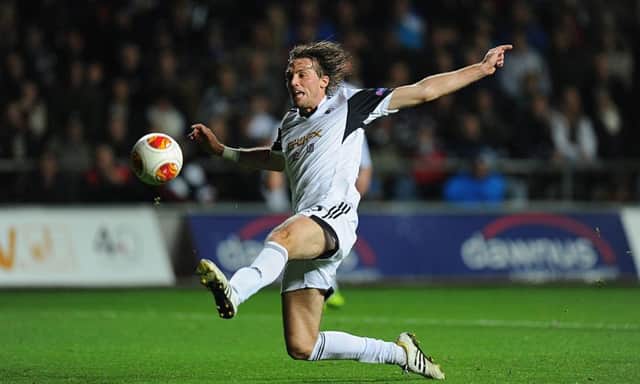 Could Swansea striker Michu be heading for Celtic Park? Picture: Getty