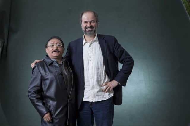 Sergio González Rodríguez (left) and Juan Villoro