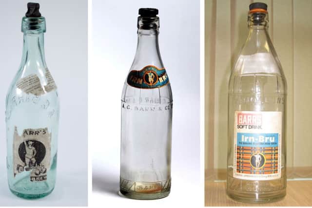 Some of the older glass bottle designs. Picture: PA
