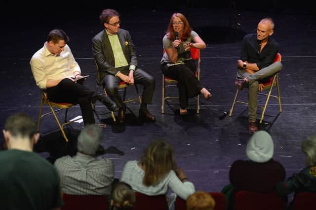 Panel was chaired by Jodie Ginsberg and included Fergus Linehan, Jonathan Mills and Tim Fountain.  Picture: Neil Hanna