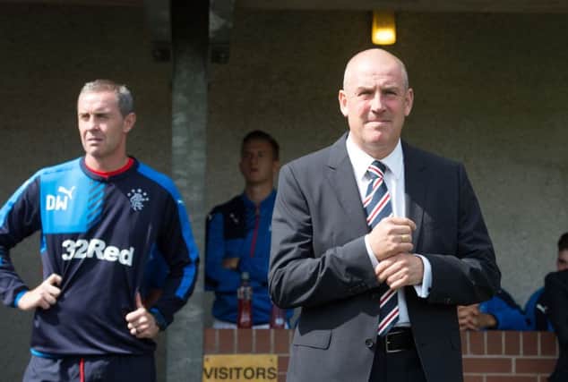 Mark Warburton: Mind games? Picture: SNS