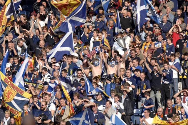 There could be as many as 20,000 Scottish fans in Portugal for the match. Picture: Ian Rutherford