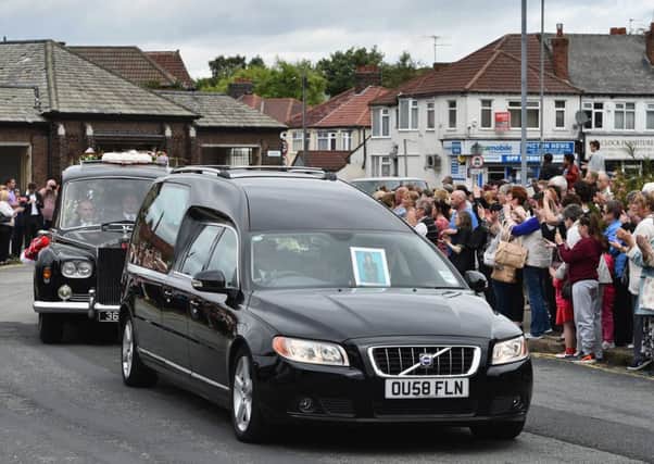 The funeral cortege of Cilla Black. Picture: Getty