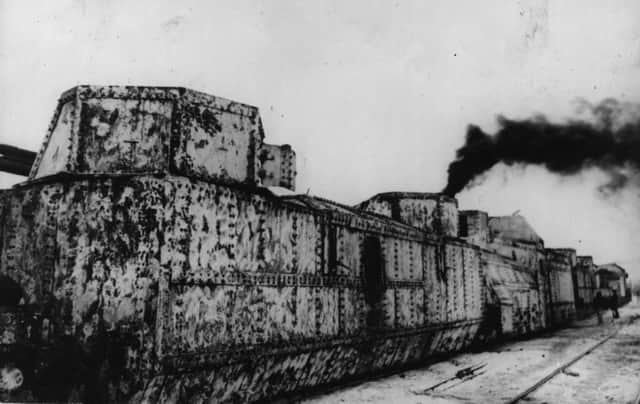 The train is believed to be armour-plated, similar to this Russian train. Picture: Getty