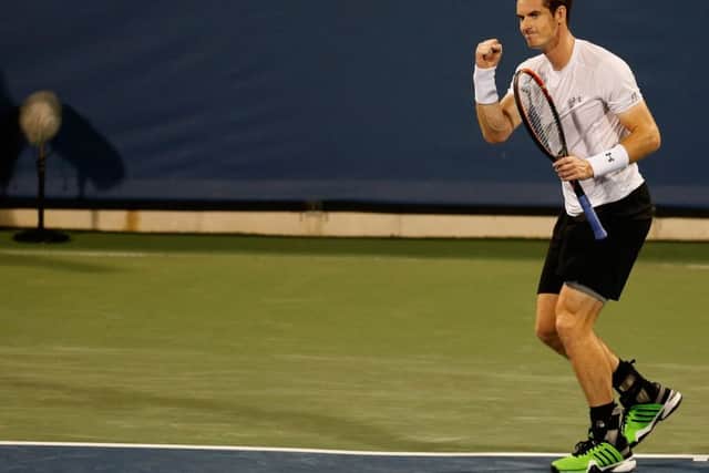 Andy Murray recorded a somewhat unexpected three-set victory over Grigor Dimitrov. Picture: AP