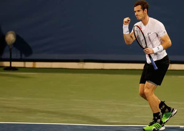 Andy Murray recorded a somewhat unexpected three-set victory over Grigor Dimitrov. Picture: AP