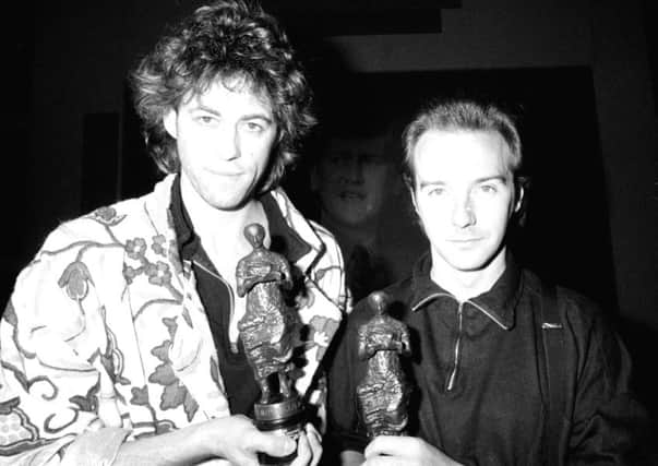 Bob Geldof, left and Midge Ure in 1985. Picture: PA
