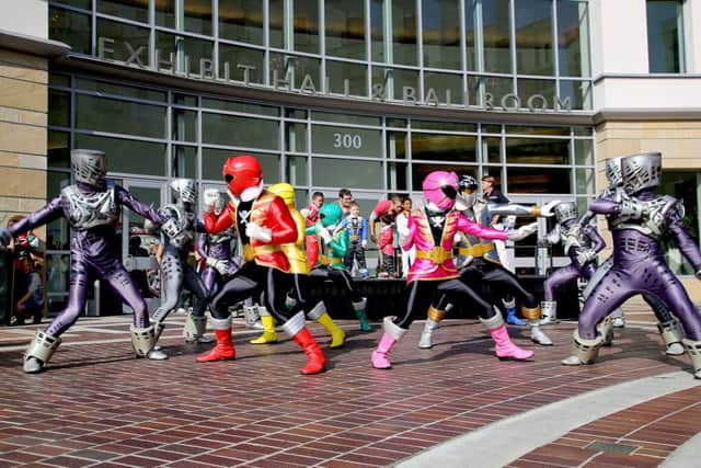 Power Rangers at a fans convention in California. Picture: Getty