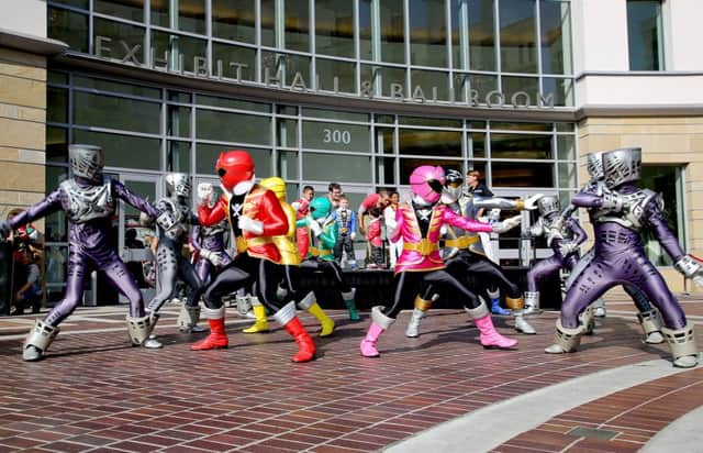 Power Rangers at a fans convention in California. Picture: Getty