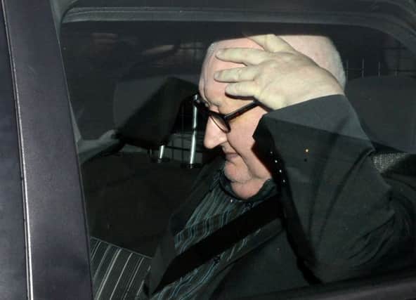 Harry Clarke arrives at Glasgow Sheriff Court. Picture: HeMedia